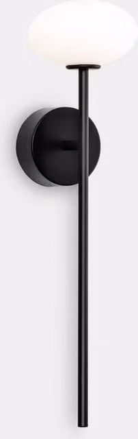 Netlighting Bloom Black LED Bathroom Wall Lamp with Warm White Light – 1
