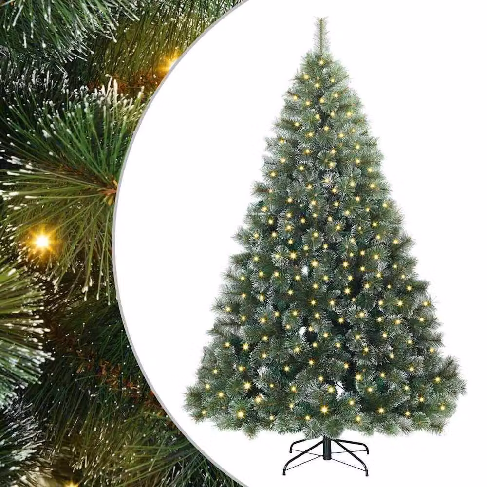 Berkfield Home Artificial Green Christmas Tree with 300 LEDs, Height: 180 cm – 2