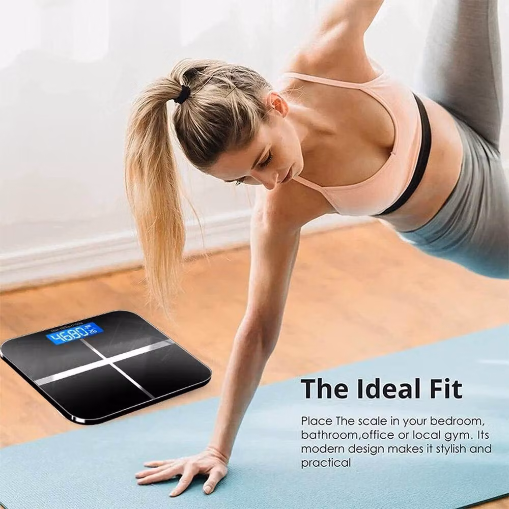 FLAVORA Digital High Precision Body Weight Bathroom Scales in Black – 6