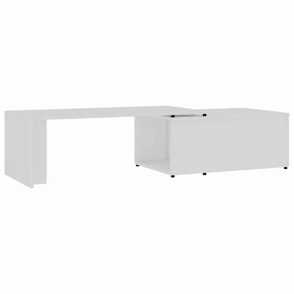 Berkfield Home Modern White Rectangular Coffee Table with Lift Mechanism, W/D/H: 150 x 50 x 35 cm – 2