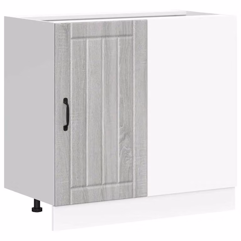 Berkfield Home Lucca Grey Sonoma Freestanding Kitchen Sink Base Cabinet Unit