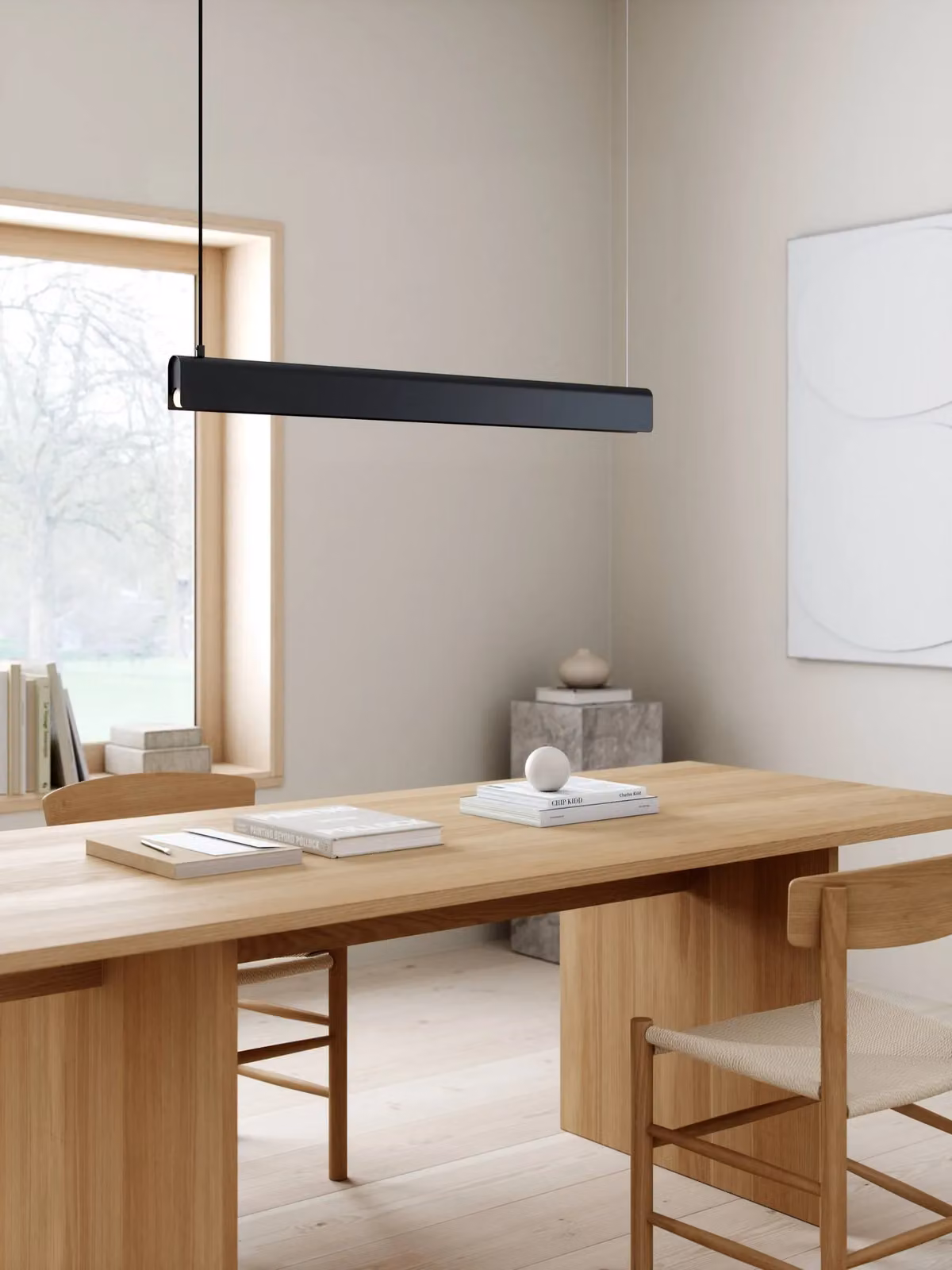 Nordlux Beau Minimalist Pendant Light in Black Metal for Dining Rooms and Kitchens – 3