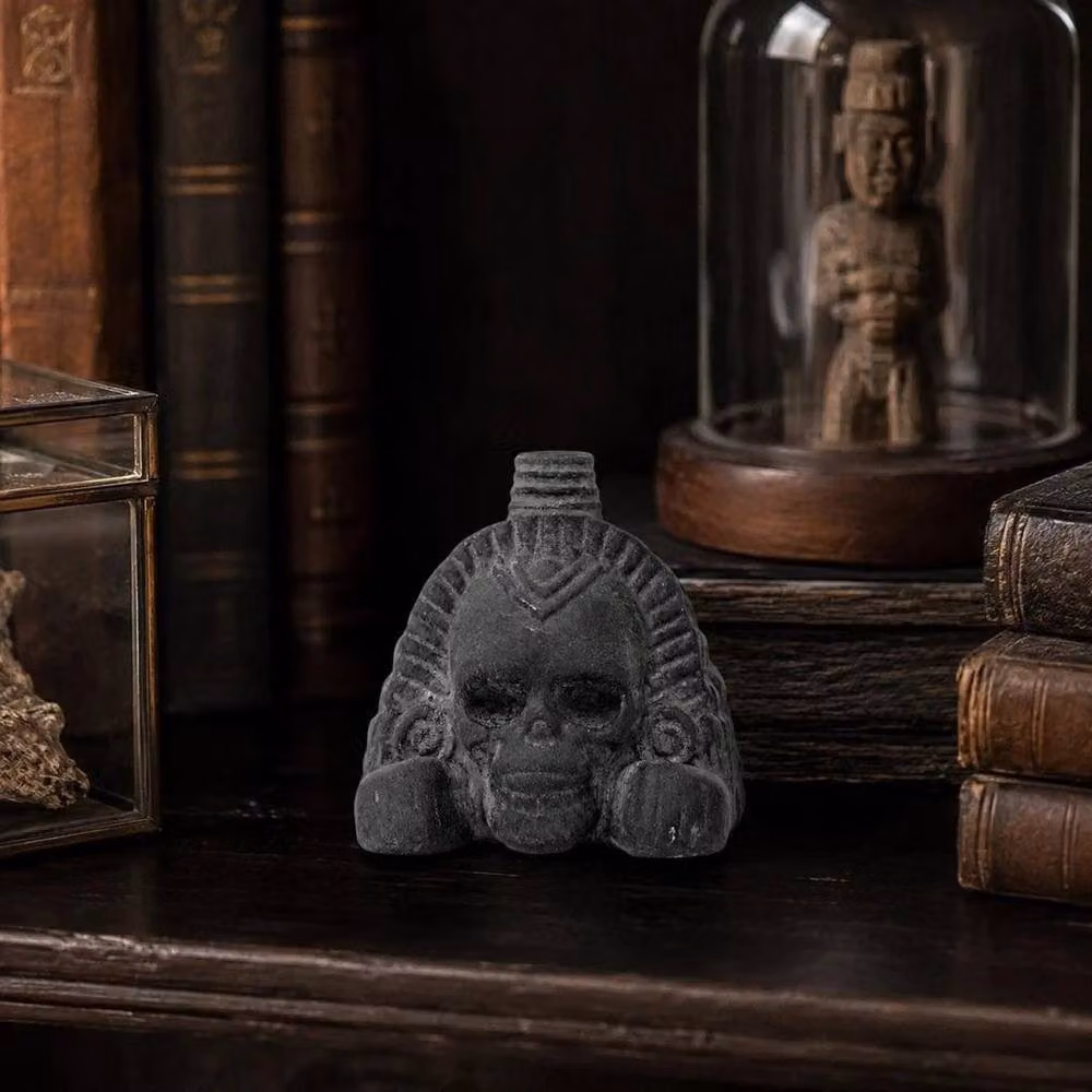 FLAVORA 2-Piece Authentic Aztec Death Whistle in Grey, W/D/H: 100 x 15 x 15 cm – 5