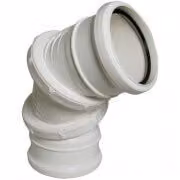 FloPlast 90 Degree Adjustable Bend Double Socket in White, 110mm