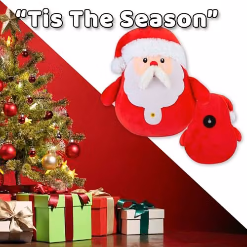 VFM e-Store Red Plush Christmas Santa Wall Decoration, W: 49 cm, H: 41 cm – 4