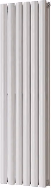 Omeara White Vertical Double Panel Radiator, W: 34.8 cm, H: 120 cm