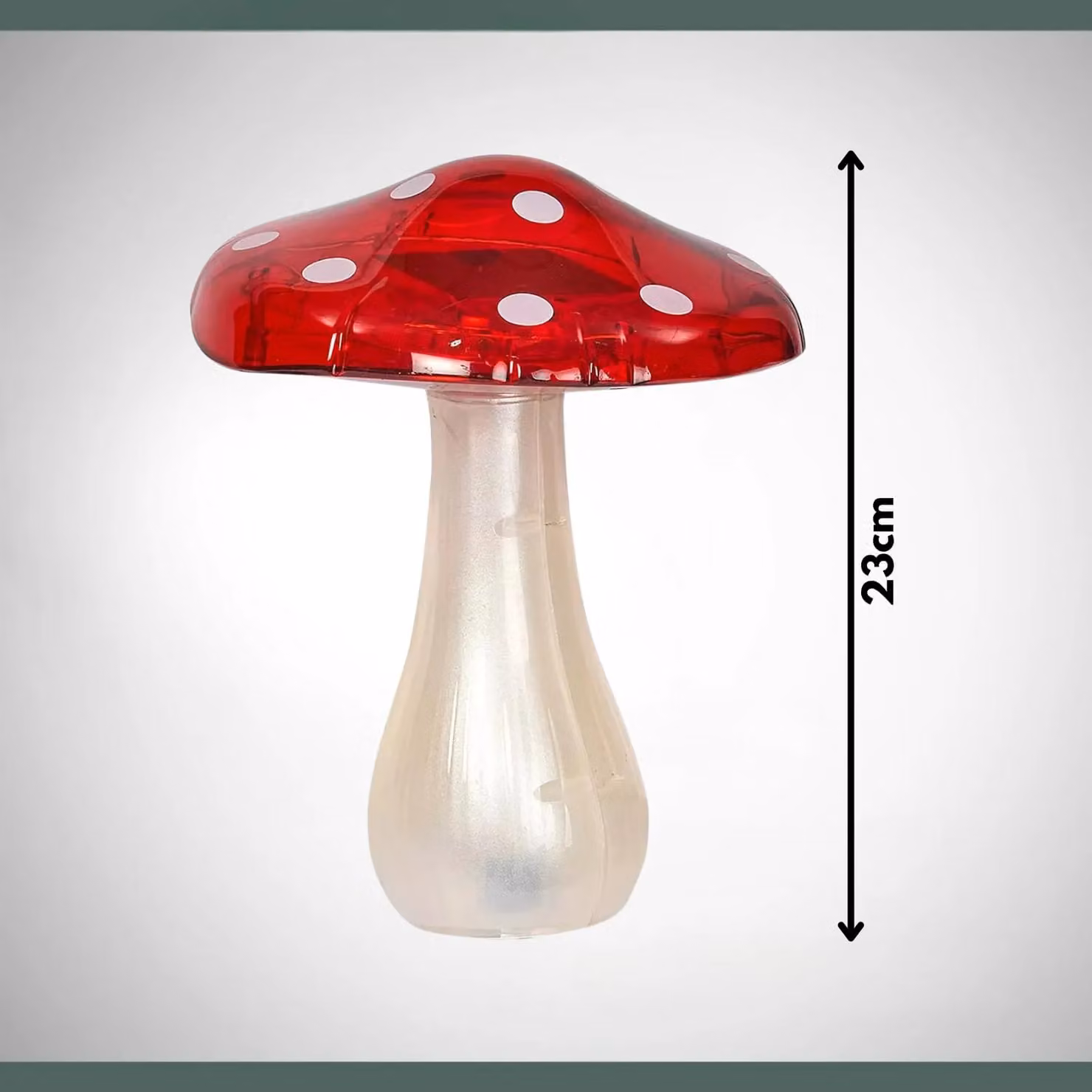 Marco Paul Red Solar Powered Mushroom Garden Ornament with Dusk Sensor – 3