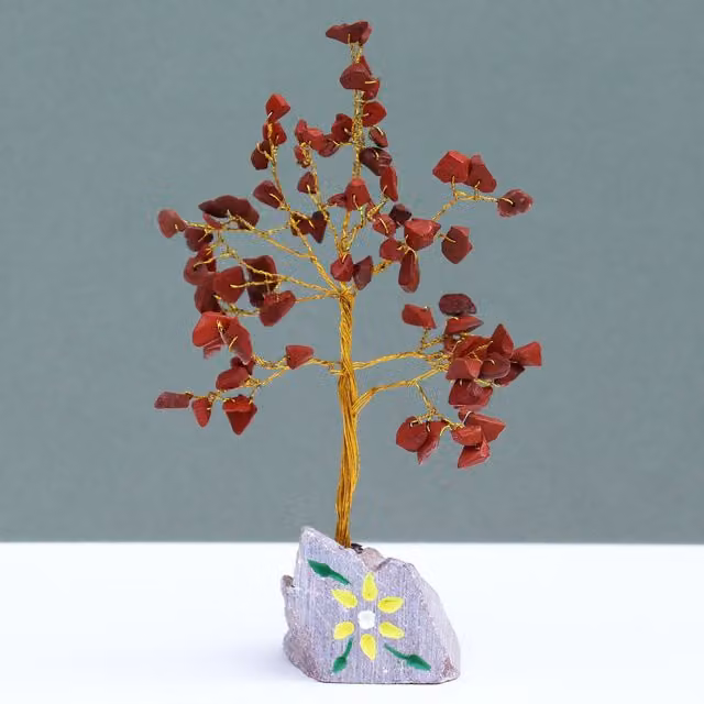 KDMD Red Jasper Tabletop Stone for Boho Decor
