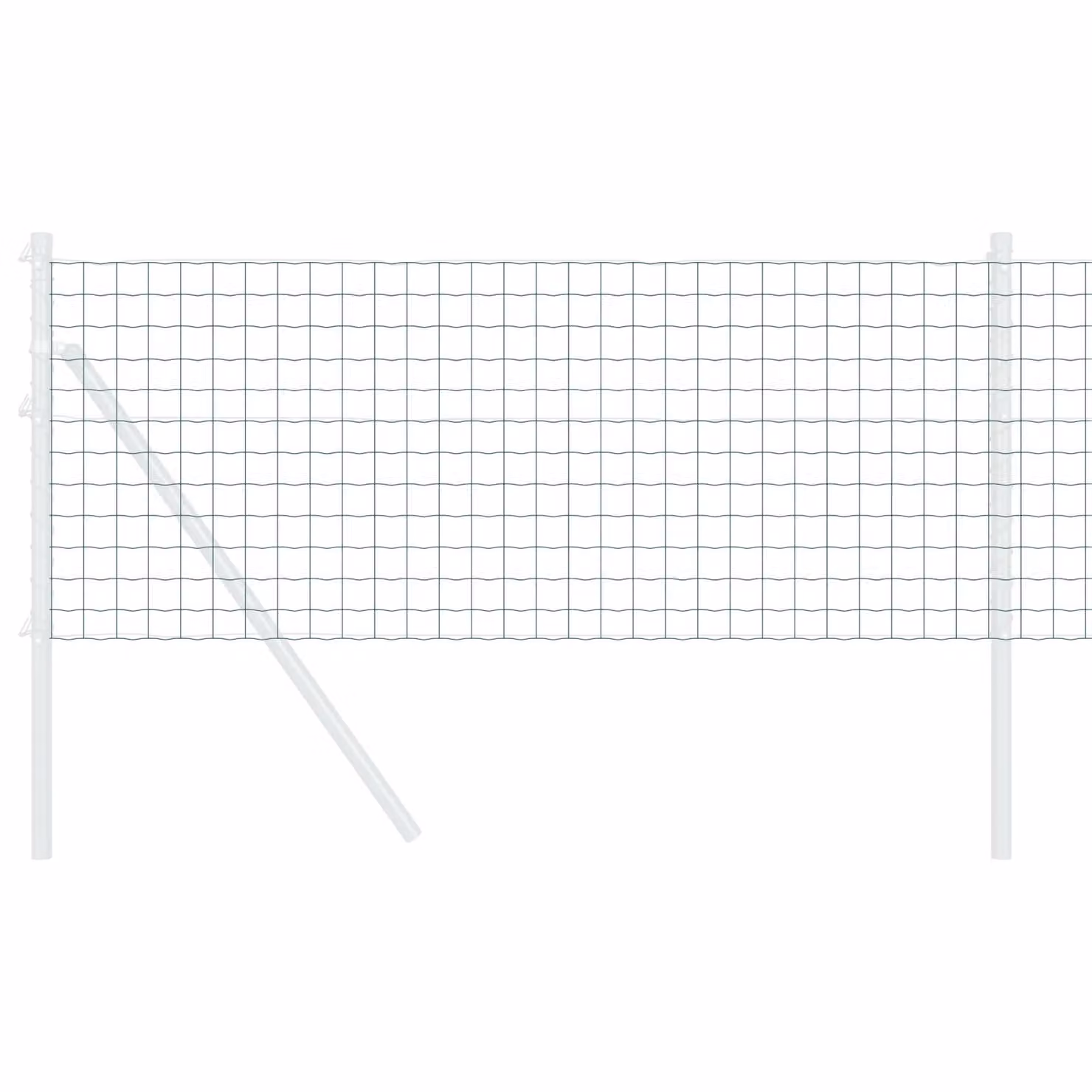 Berkfield Home Euro Fence Green PVC-Coated Steel Fencing, H: 0.6 m x W: 10 m – 3