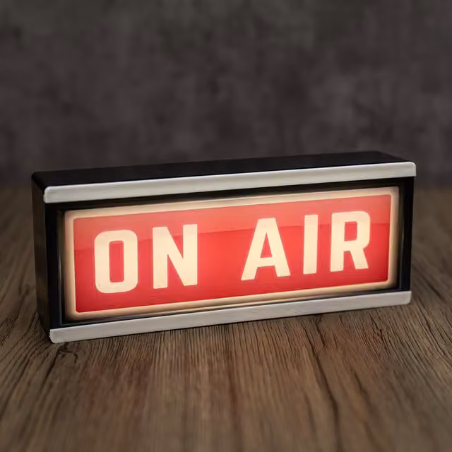 Echo Three LED On Air Light Up Sign in Red and White – 1