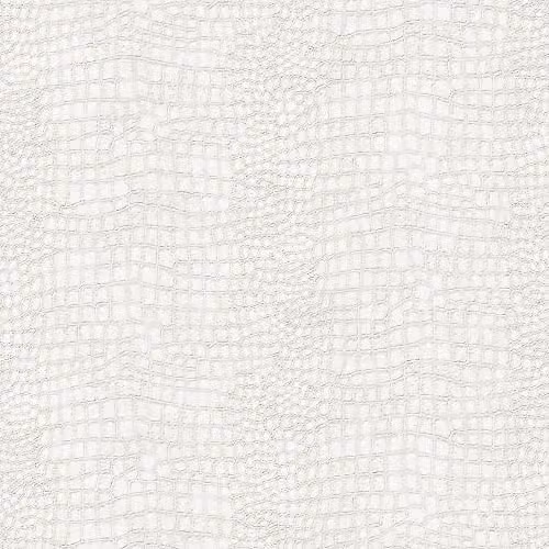 Graham & Brown Boutique Crocodile White Animal Print Wallpaper – 1