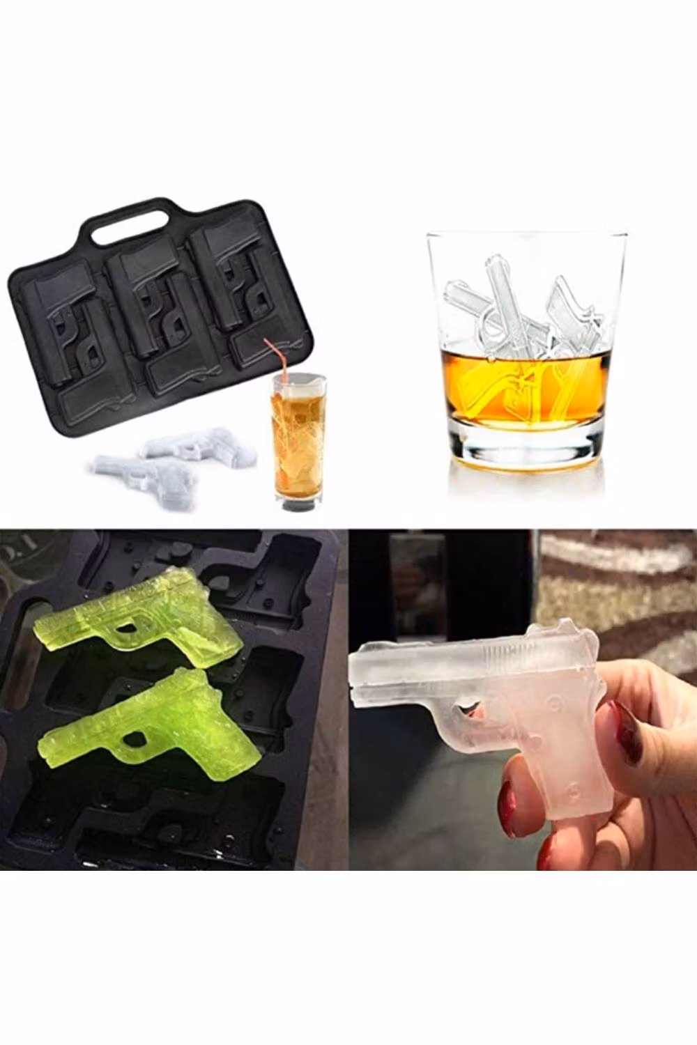 KDMD 3D DIY Silicone Ice Cube Mold Maker in Black – 5