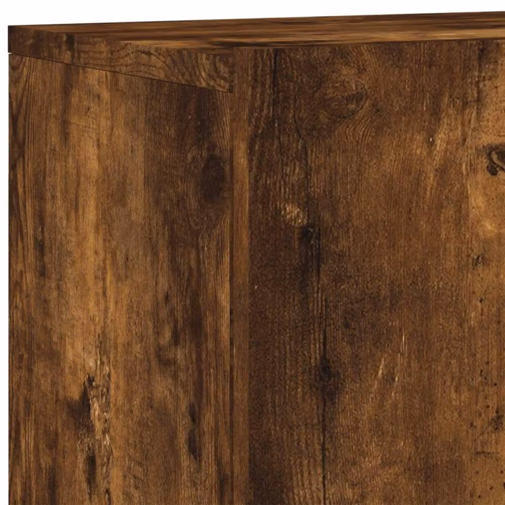 Berkfield Home Wall-mounted TV Cabinet in Smoked Oak Brown, W/D/H: 60 x 30 x 41 cm – 6