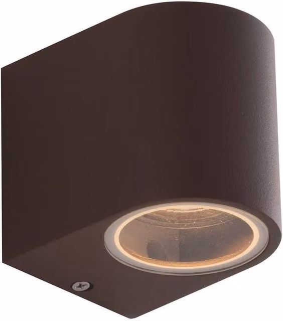 Netlighting ONE Outdoor Down Light Corten in Brown, W/D/H: 9.3 x 8 x 6.7 cm