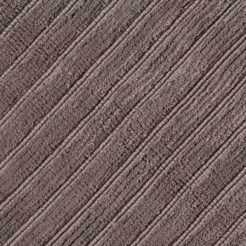 Misona Organic Cotton Non-Slip Ribbed Bath Mat, Dark Grey, W: 80 cm, D: 50 cm – 5