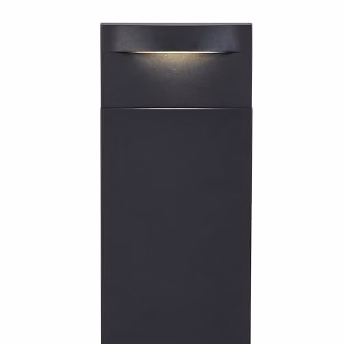 Netlighting Hide LED Outdoor Bollard in Grey with 4000K Neutral White Light, IP65 Rated – 3