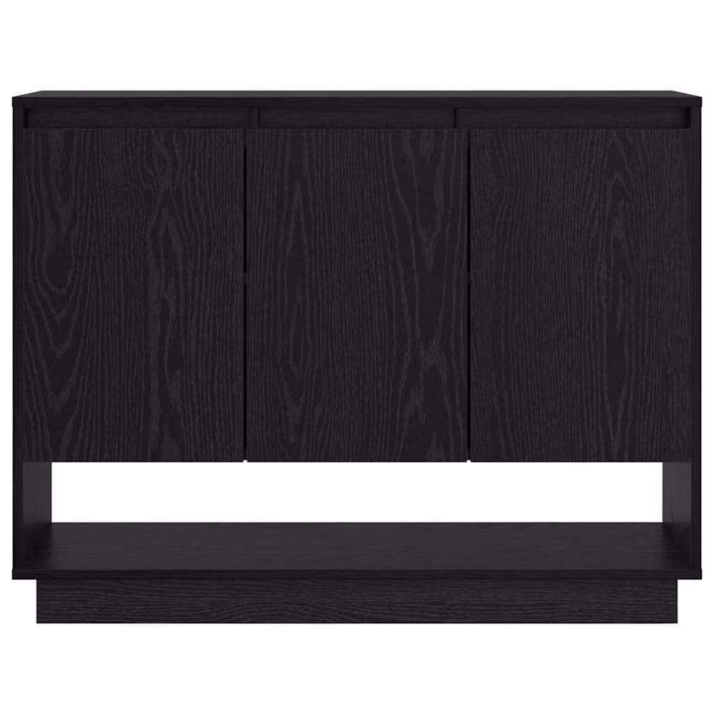 Berkfield Home Black Oak Sideboard with Shelf and Door, W/D/H: 97 x 29 x 75 cm – 5