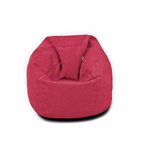rucomfy Veneto Classic Kids Beanbag in Pink and Red with Removable Cover