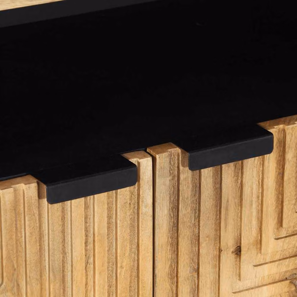 Berkfield Home Brown Mango Wood Sideboard, W/D/H: 60 x 33 x 75 cm – 6
