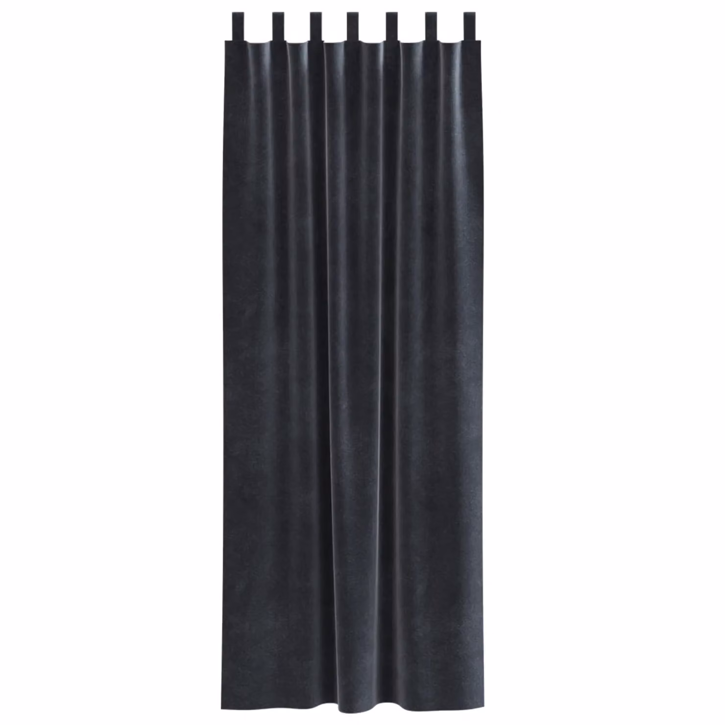 Berkfield Home Blackout Velvet Curtains with Hanging Loops, 2 Pack, Grey, W: 140 cm, H: 245 cm – 2