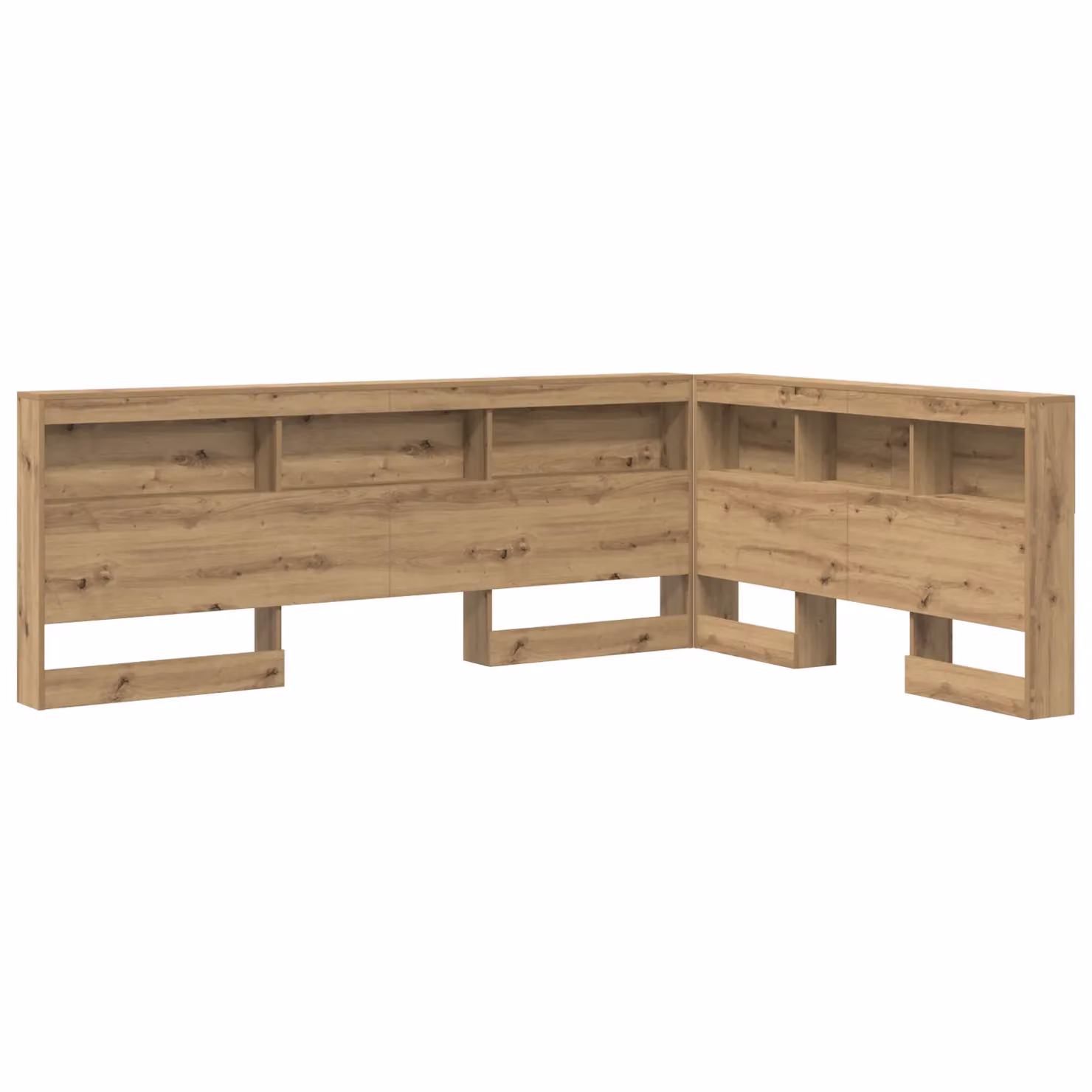 Berkfield Home Artisan Oak Storage Headboard with Integrated Shelf, Brown, Width: 160 cm – 2
