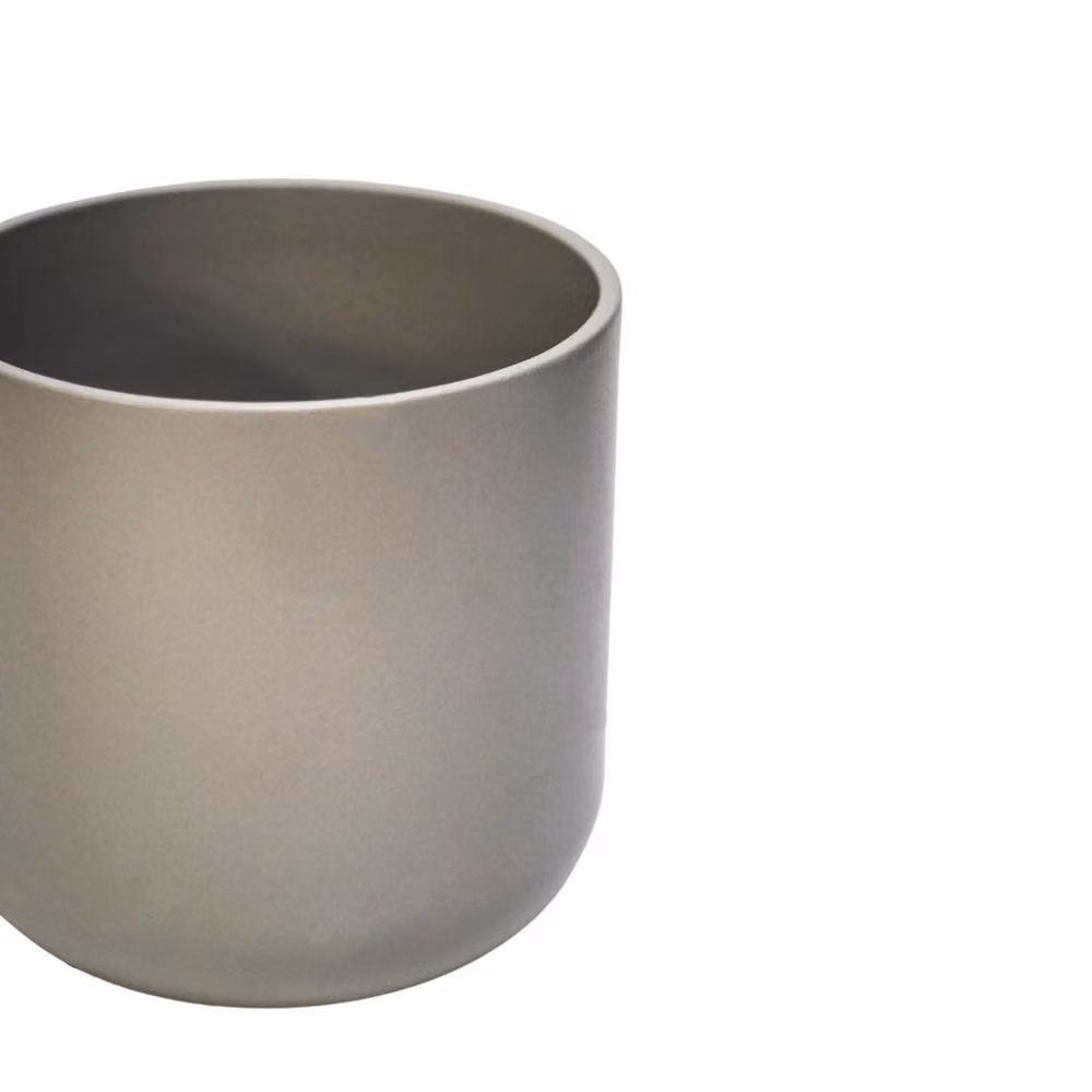 Ivyline Lisbon Plant Pot in Light Grey, H 26 cm x D 26 cm – 3