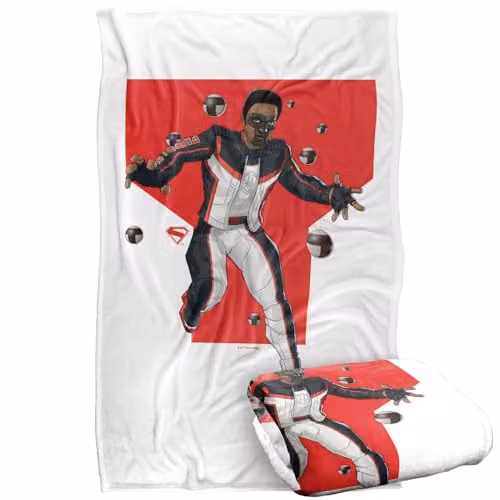 Warner Bros. Superman 2025 Mr Terrific Silky Touch Super Soft Fleece Throw Blanket, Multicolour – 1