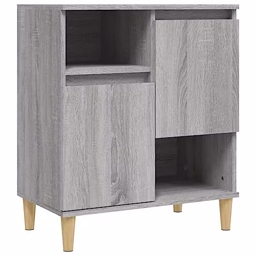 vidaXL Modern Grey Sideboard in Engineered Wood W/D/H: 60 x 35 x 70 cm – 1
