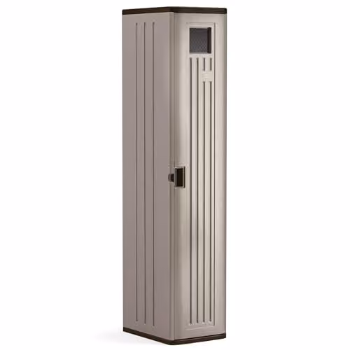 Rowlinsons Haven Tall Storage Locker in Grey, W/D/H: 38 x 51 x 183 cm – 2