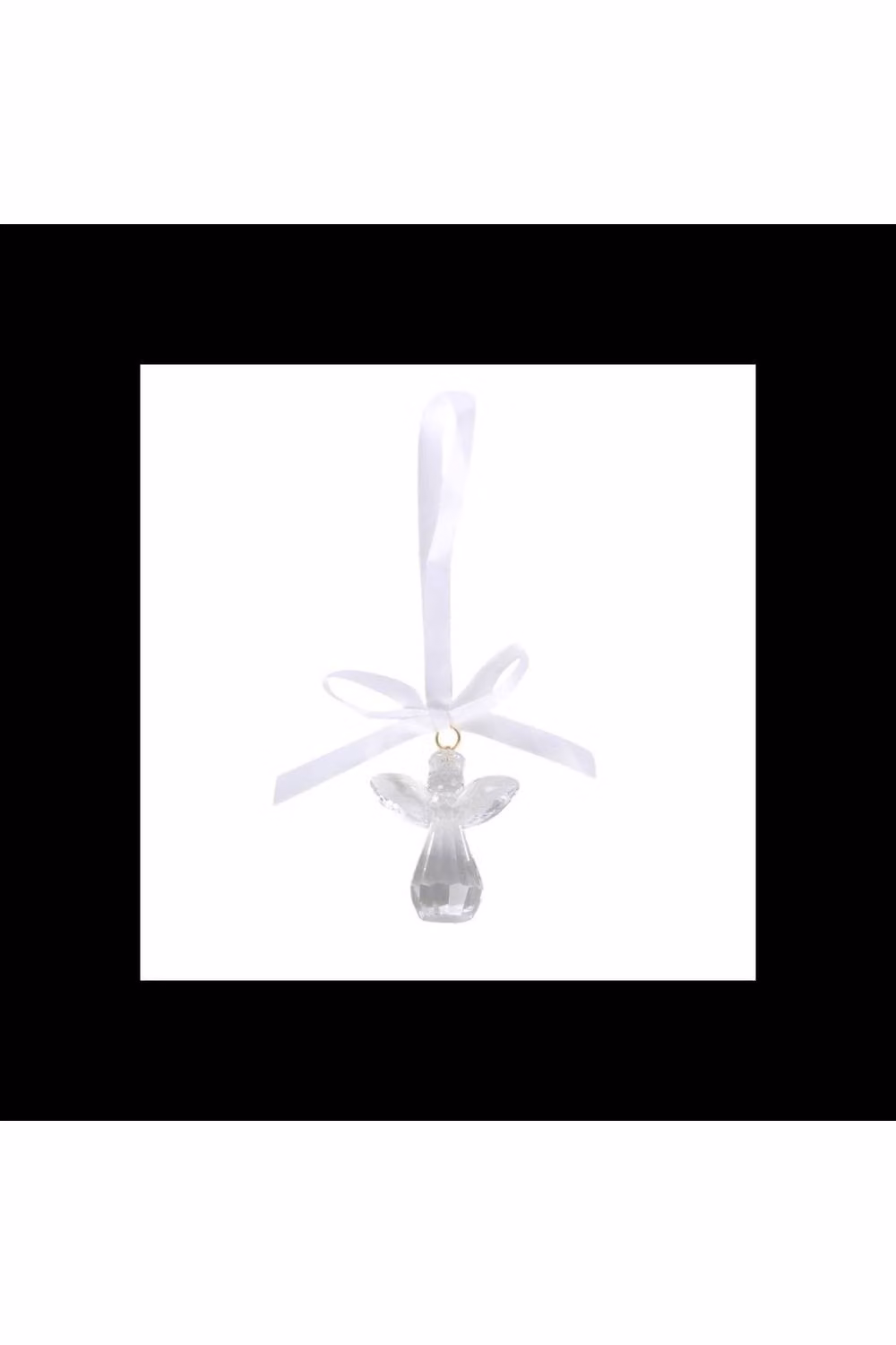 KDMD Always Beside You Faceted Glass Angel Hanging Decoration in Clear – 2