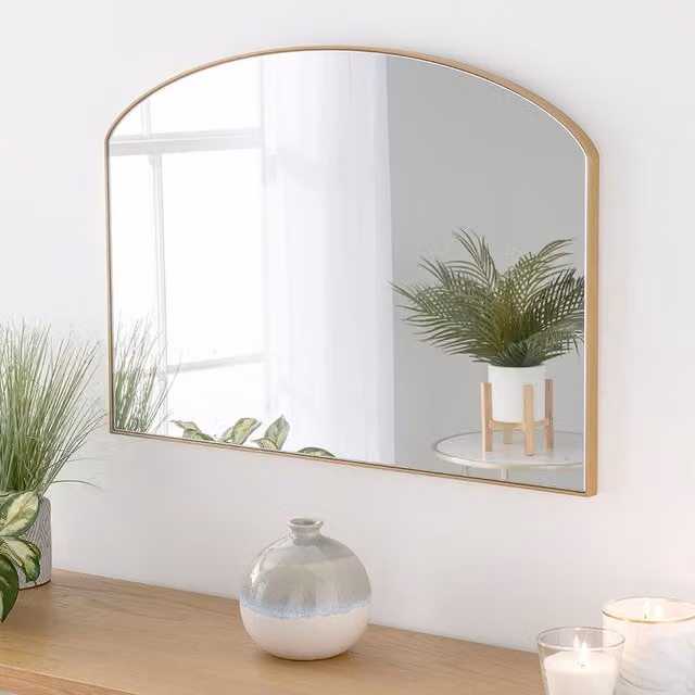 Yearn Mini Mantle Gold Wall Mirror