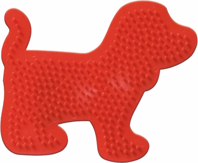 SES Creative Iron-On Fuse Bead Pegboard Dog Red