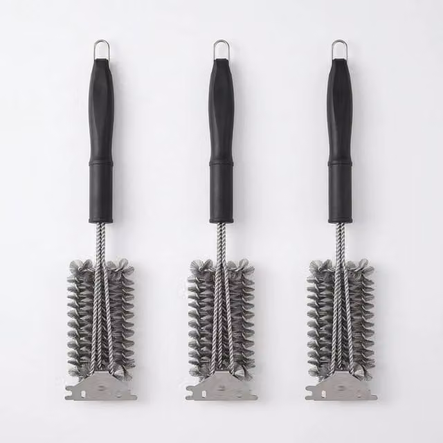 Havendro BBQ Grill Cleaning Brush with Stainless Steel Wire Scraper, Black – 1
