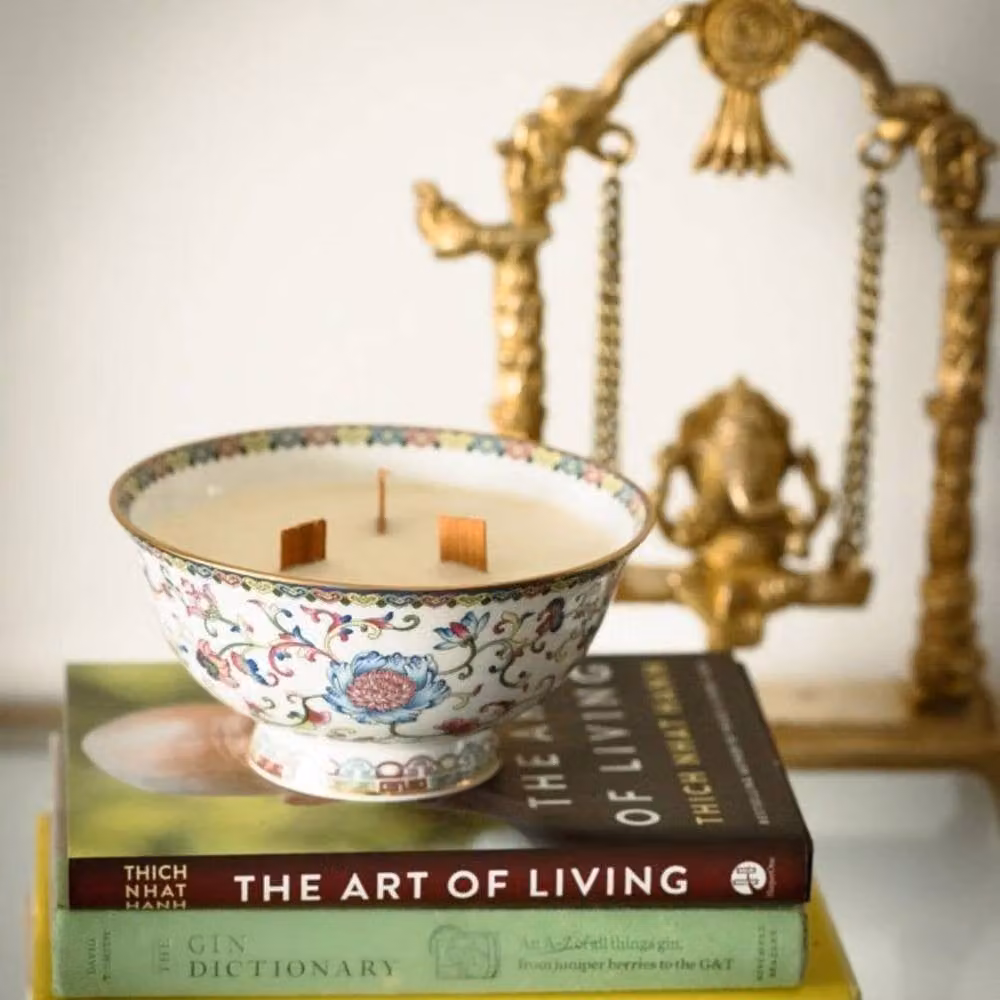 Candle Up Soul Bowl White Oriental Candle – 2