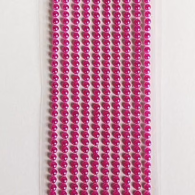 Syntego Pack of 1000 Fuchsia Pearls in Pink