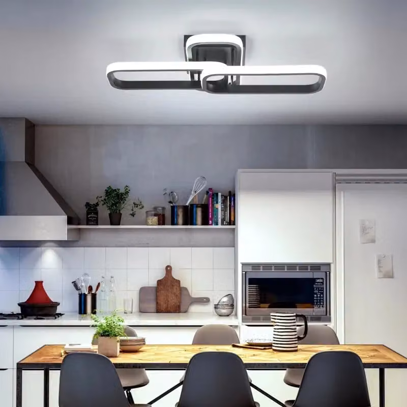 Garwarm Modern LED Flush Mount Ceiling Light, White, 50 cm – 2