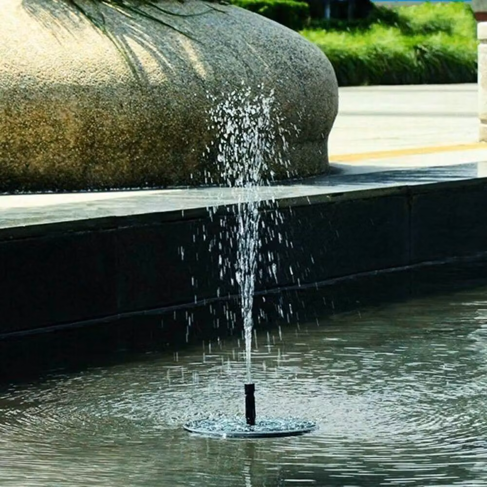 KORVIXA Black Solar Powered Floating Fountain Pump – 5