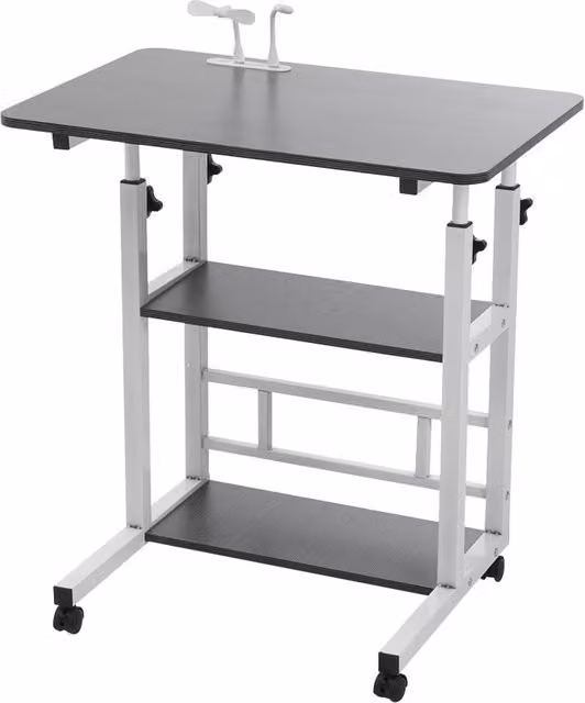 Kidkid Height Adjustable Mobile Table for Children in Black