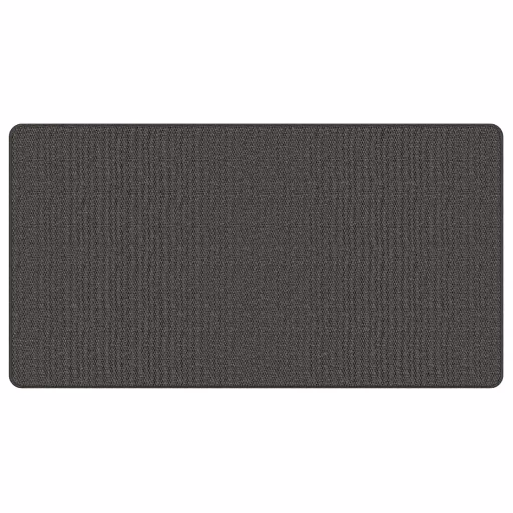 Berkfield Home Round Sisal Look Carpet Runner in Anthracite and Black, Diameter: 80 cm – 2