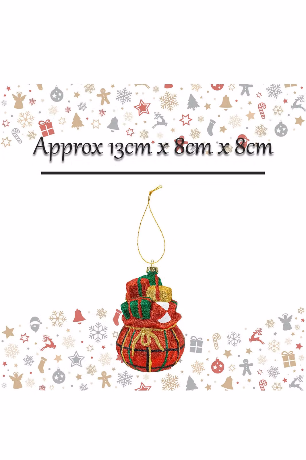 VFM e-Store Red Christmas Santa Sack W/D/H: 13 x 8 x 8 cm – 2
