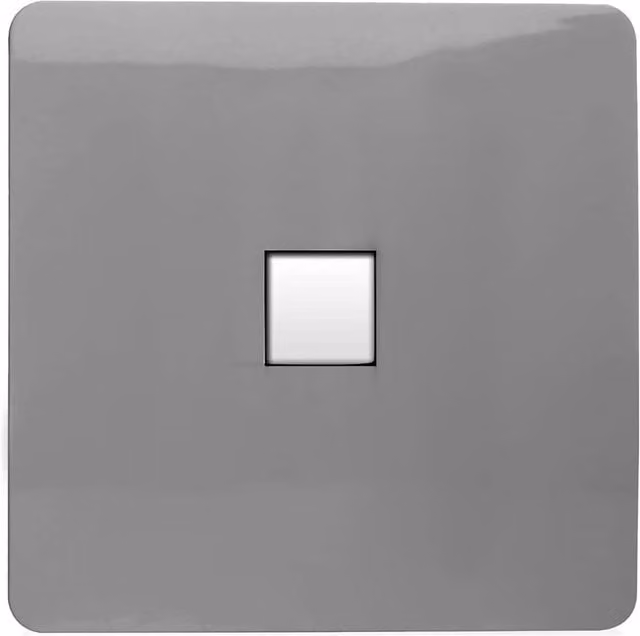 Trendi Switch 1 Gang RJ45 Cat 5e Ethernet Socket in Light Grey