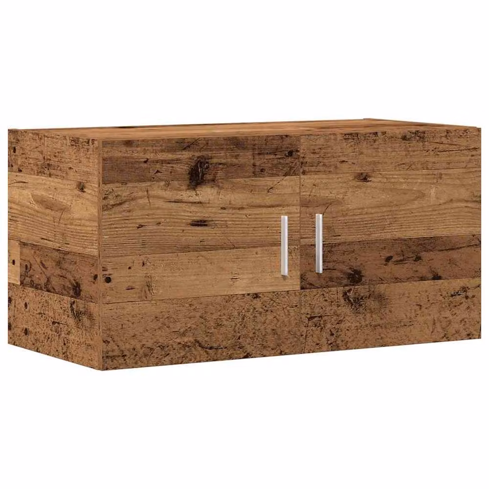 Berkfield Home Old Wood Wall Cabinet in Brown, W/D/H: 80 x 40 x 39 cm – 2