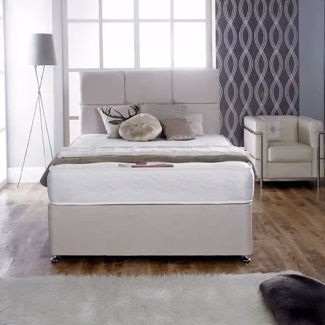 Romantica Bamboo Memory Mattress in White, W/D: 150 x 200 cm