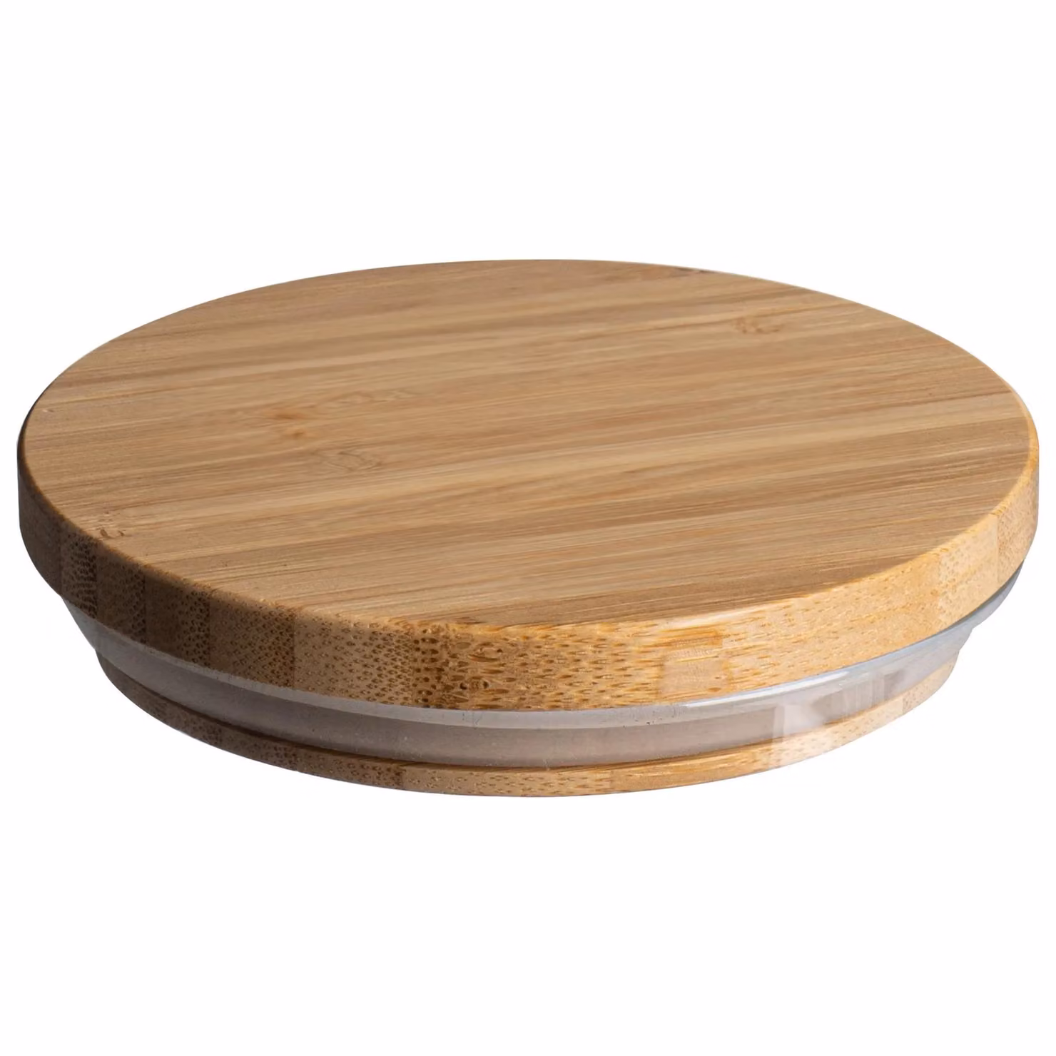 Argon Tableware Set of 6 Scandi Airtight Glass Storage Jars with Wooden Lids, 1.5 l Clear – 2