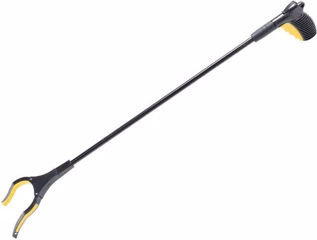 Bulldozer Professional Rubberised Claw Litter Picker, Black
