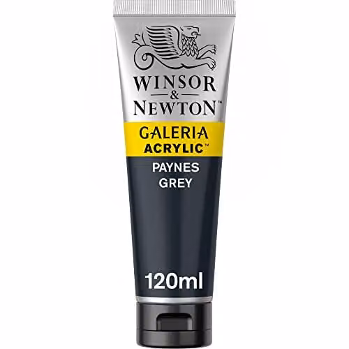 Winsor & Newton Galeria Acrylic Paint, Payne's Gray, 120ml – 1