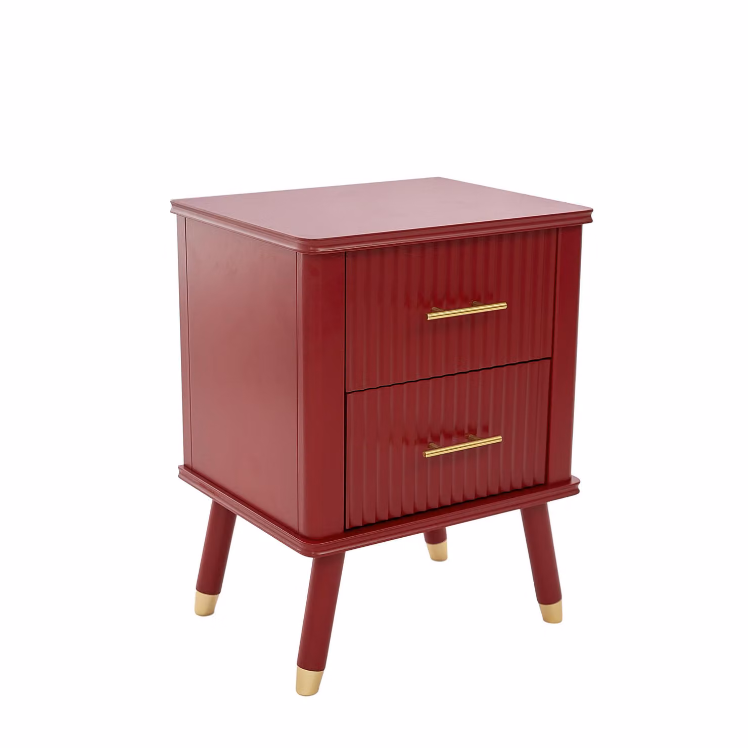Cabinet Bits Cozzano 2 Drawer Bedside Table in Red – 2