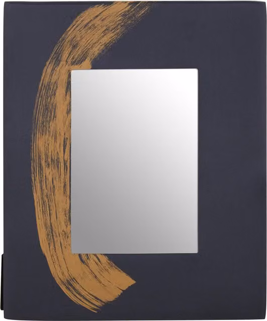 Orsina Alma Blue and Gold Modern Single Tabletop Photo Frame, W: 12.7 cm, H: 17.78 cm