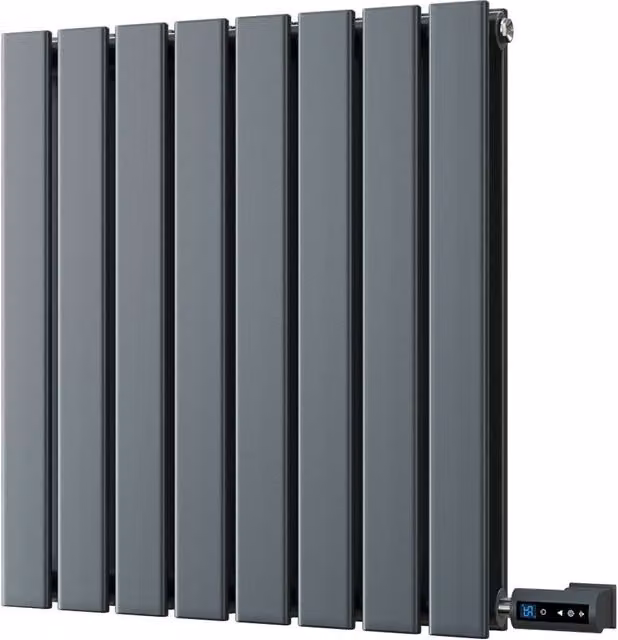 Typhoon Anthracite Double Panel Electric Radiator with WiFi App Control, Width: 54.4 cm