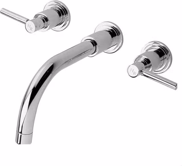 Balterley Fulfen Single Lever Wall Mounted Basin Mixer in Silver Chrome